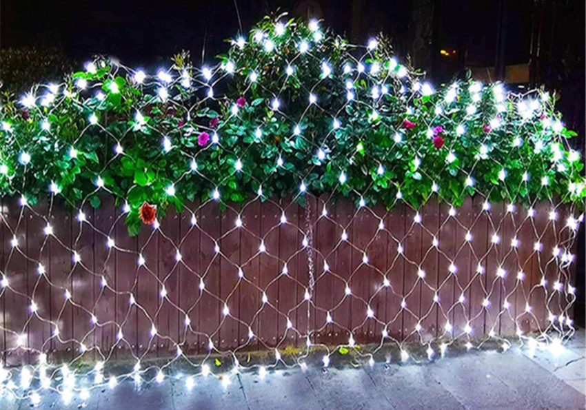 Bright Solar Christmas Lights Tree Net LED Decoration Garden Garland
